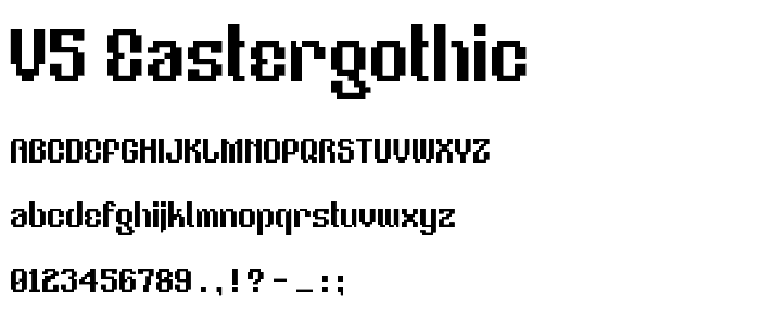 V5 Eastergothic font